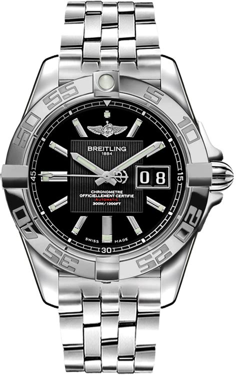 breitling a49350l2-c806ls|Breitling Men's A49350L2/BA07 Galactic 41 Black Dial Watch.